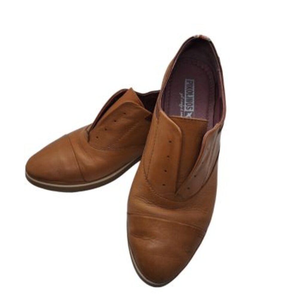 Pikolinos Leather Pyrgos Laceless Oxford Slip On Shoes - Picture 2 of 12